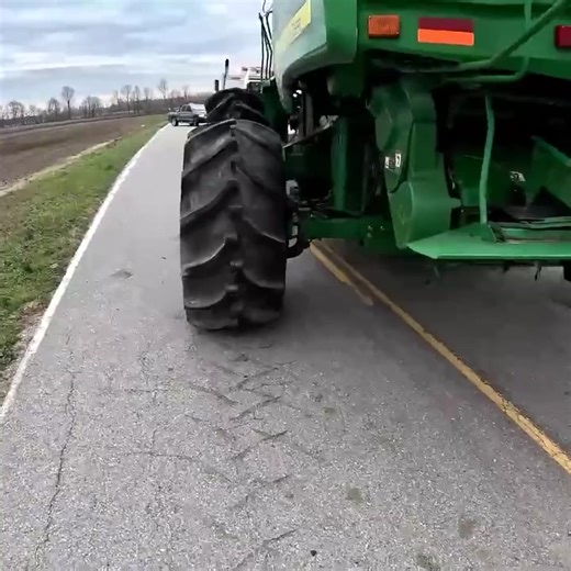 Towing giants: flat-tired combine edition! 🚜 | Ron Pratt