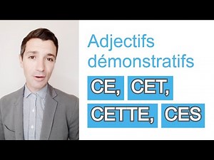 Demonstrative adjectives - Grammar A1 / A2