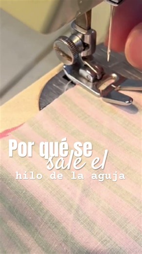 Having trouble threading your needle? Do it like this! #sewing #tips
