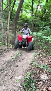 Hitting a hill climb on the Honda TRX250x￼
