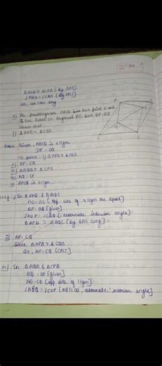 Maths class 9 chapter 8 quadrilateral ❤️ #mathexercise