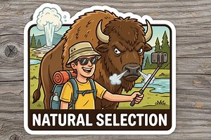 Natural Selection Outdoor Sticker | Waterproof for Water Bottles, Laptops, Windshields | Made in USA - Etsy