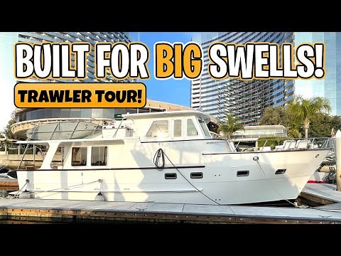 TRAWLER TOUR! DeFever 45 Pilothouse Built for ROUGH SEAS!