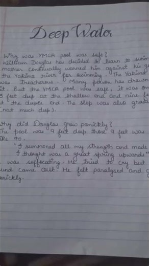 #important questions for #exam class 12 Deep Water ncert #books