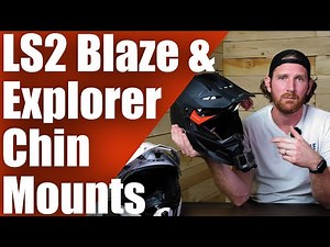 LS2 Blaze & Explorer Helmet Chin Mounts For GoPro Hero, DJI Osmo, Insta360 Action Cam | Custom Mount