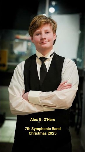 Symphonic Band Christmas Performance Oak Mountain Middle School Birmingham,Al, USA #braodway