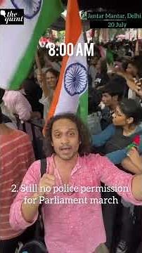 CJP Protestors Stay Put at Jantar Mantar Despite Heavy Rains