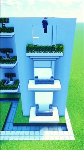 Minecraft Modern Hotel | No Music #viral #minecraft #shorts #gamerfleet #mcfleet