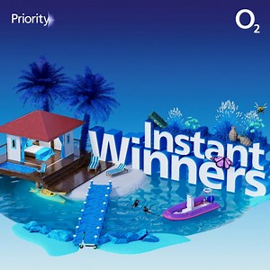 The wait is over – Instant Winners is back 🥳 This time our prize pool’s filled with brands of the future 🌍 From a Caribbean island escape to ethical beauty products, head to Priority every day this week for FIVE chances to win from 20,000 prizes. 👉 http://spkl.io/61884KMUA | O2