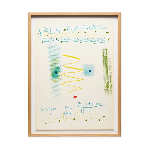 Pablo Picasso Consejo de Ciento Framed Poster