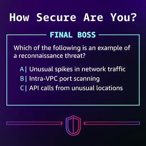 30 reactions · 3 comments | Threat detection has never been so intelligent.易☁️ Amazon GuardDuty analyzes tens of billions of events per minute across multiple AWS data sources—protecting your AWS accounts from all angles, 24/7. Learn more.  https://go.aws/46QGsV8 | Amazon Web Services | Facebook