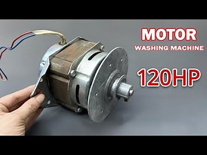 Hidden power inside a washing machine motor that nobody knows about! You'll be shocked