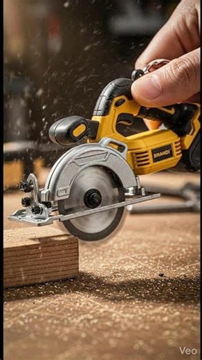 Tiny Industrial Circular Saw in Action! 😱 #MiniTools