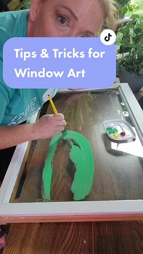 Window Art Painting Tips & Tricks with Acrylic Paint