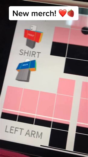 New Strawberry Squad merch! ❤️✨ Available￼ on the #StrawberryySquad group for 5 robux! ❤️ #roblox #robloxshirt #merch #adoptme #fyp #robloxian