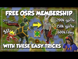 Get OSRS Membership For Free In 2021 - Money Making For F2P And New Members