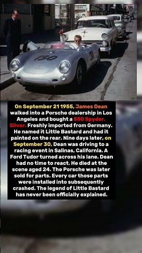 James Dean Bought the Car That Killed Him 9 Days Before He Died