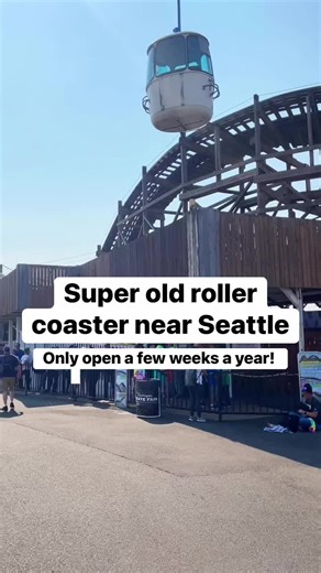 In The Loop | Theme Park & Travel Content on Instagram: "The Washington State Fair is home to one of the oldest roller coasters and it’s only open a few weeks a year. The Classic Coaster opened in 1935, though it’s undergone a lot of work at various points. If your travels bring you to Seattle during the fair be sure to catch a ride. #amusementpark #statefair #travel #rollercoaster #woodencoaster"
