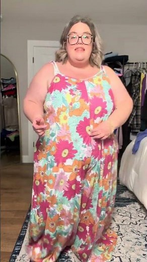 This jumpsuit comes up to size 6X and is truly breezy