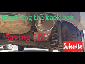 how to replace a Ford fiesta mk7 2008 onwards rear exhaust back box saving £££sHow to replace.
