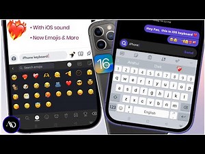 iOS Keyboard On Android 2023 | Sound + Emojis| iPhone Keyboard For Android 🔥