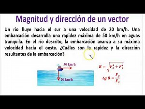 ⛵COMO HALLAR O CALCULAR LA DIRECCIÓN Y MAGNITUD DE UN VECTOR PASO A PASO