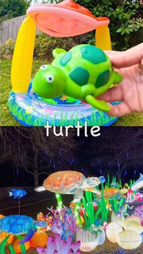 Learn Sea Animal Names for Babies Kids at the Toadstool Pool: Thornback Ray Turtle Fiddler Crab