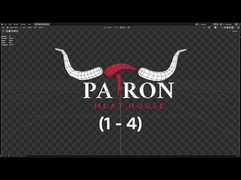 Creating 2D Logo Animation in Blender - Patron (1-4) #blender #animation #tutorial