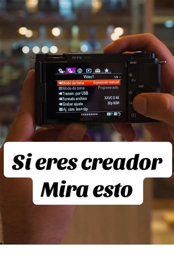 Si tienes una cámara Sony ZV-E10 estas configuraciones te van ayudar a mejorar muchísimo la calidad de tus videos en tiktok y otras redes sociales, sobre todo si recién es tu primera cámara y estás aprendiendo a usarla. Estaré realizando una mini serie de videos donde configuraremos la cámara y aprenderás muchas cosas, sígueme y descubre los pequeños trucos que tiene tu cámara, si eres creador de contenido, streamer, o influencer esto quizás te aporte mucho en tu flujo de trabajo. 📸 😃 #sony #c