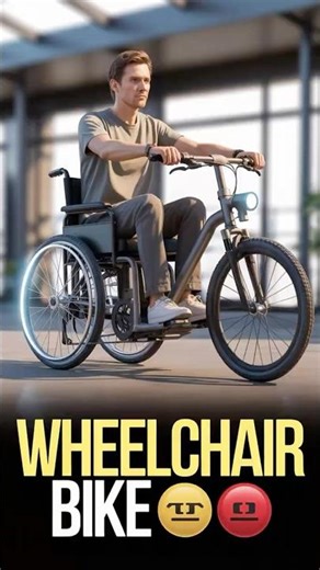 Wheelchair Turns Into Electric Bike 😱⚡ | Genius Mobility Innovation | Future is Here! #wheelchair