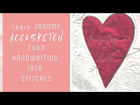 How to use Janome Accusketch with Skyline S9 Indigo