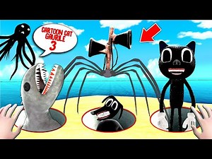 CARTOON CAT SPIDER and the Final HOLES at 4 AM!