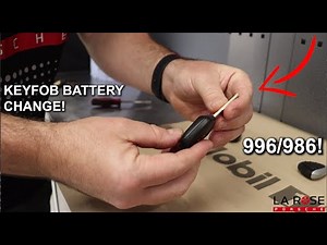 HOW TO CHANGE A KEY FOB BATTERY ON A PORSCHE 996 AND 986 BOXSTER!