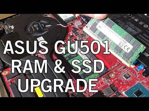 ASUS GU501GM RAM & SSD Upgrade Guide - How To Install Laptop RAM • Upgrade Laptop HDD to SSD