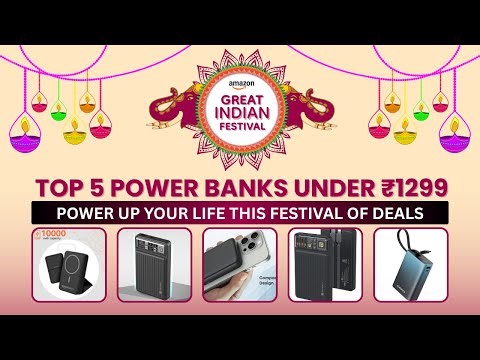 TOP 5 POWER BANKS ⚡ UNDER ₹1299 | Great Indian Festival Deals