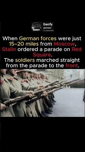Stalin held a parade in Moscow when Germans were 20 miles away #history #ww2