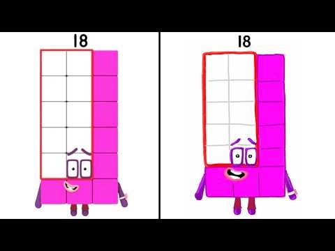 How to Draw Numberblocks - 18 | Easy Drawing for Kids