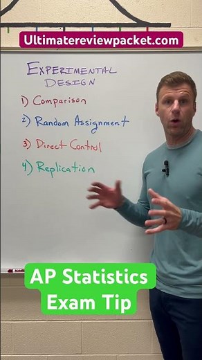 AP Statistics Exam Tip - features of a good experiment #apstats #apstatistics #apexams #apexamprep