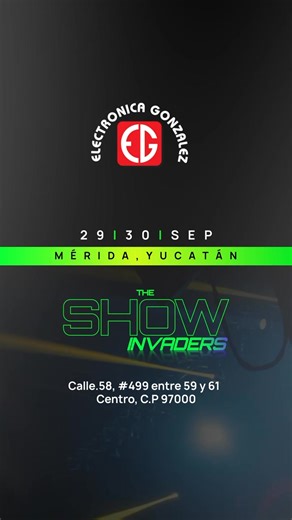 22 reactions | ¡La Invasión Alien 2025 llega a Mérida! Prepárate para dos días de demostraciones, precios de fabrica, audio profesional con Electrónica González Conoce lo último de Alienpro, Serie Elite y StagePro.  29 y 30 de septiembre Calle 58, #499 entre 59 y 61, Centro, Mérida, Yucatán. | Alienpro | Facebook