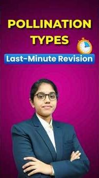 Pollination Types Explained Fast 🔥Quick Memory Trick