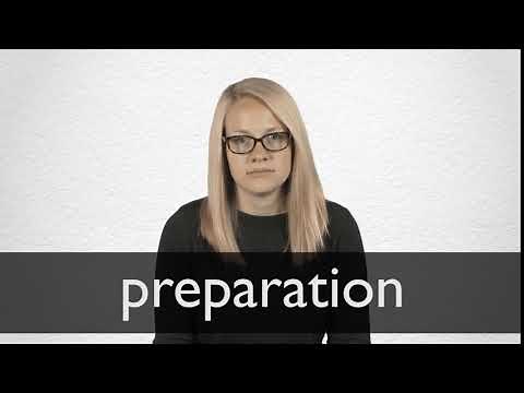 How to pronounce PREPARATION in British English