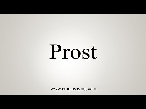 How To Say Prost