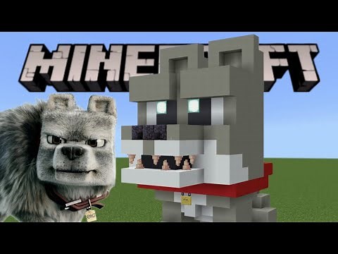 How to build Dennis the Wolf in Minecraft (A Minecraft Movie)