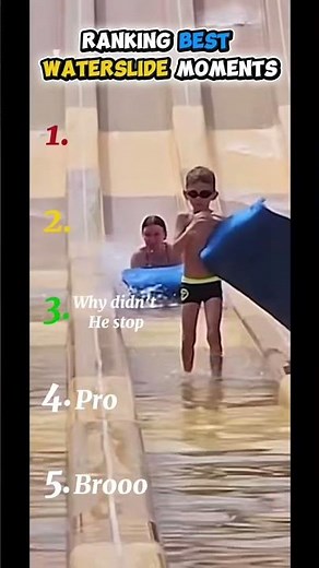 Ranking Best Waterslide Moments #fyp #funny #foryou