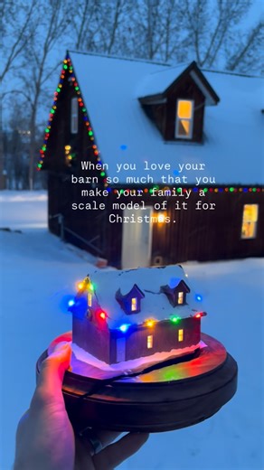 Civil Craft Studio on Instagram: "Here’s how I built a miniature model of my barn workshop for my family this Christmas! I wanted to test out my new S1 laser from @xtool.official , and this was the perfect project to do it. This was a fun little project. I didn’t start them until December 19th, so it was a challenge to finish them in time for the holidays. Nothing a laser and a few late nights in the workshop can’t solve. It really is my favorite time of year to be in the shop, and I loved every