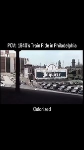 Philly Mettle | Remastered, colorized footage from a train moving through north Philadelphia in the 1940s. #nostalgiacore #bestofphilly #oldschoolcool... | Instagram