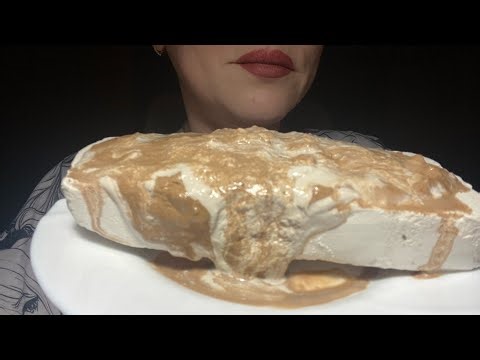 Мел кокос в мокром виде с пастой из Астаны и Башкирской глины. Асмр для души. Не глотаю!