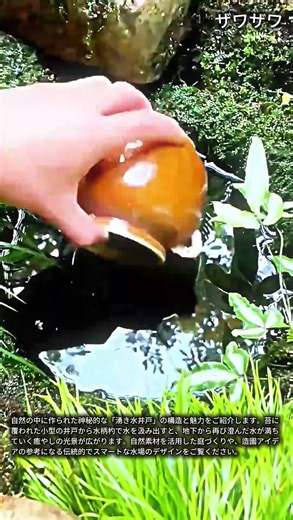 汲んでも満ちる！魔法のような井戸
