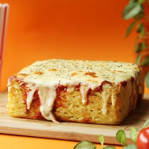 Tuscan Chicken Spaghetti Pie