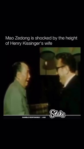 In July 1971, Henry Kissinger, the U.S. National Security Advisor, made a secret trip to China to improve relations between the U.S. and China, which had been tense since 1949. Pretending to visit Pakistan, he met with Chinese leaders like Zhou Enlai in Beijing from July 9-11. They talked about working together against the Soviet Union, trade, and the issue of Taiwan. | Historyinmemes